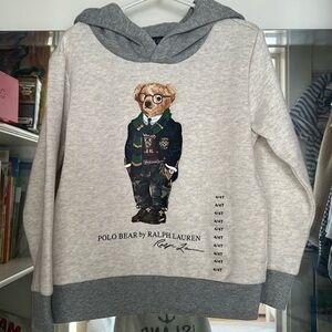 Polo Ralph Lauren Grey College Varsity Bear 4T Brand New